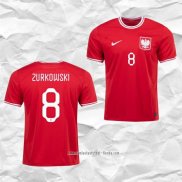 Camiseta Segunda Polonia Jugador Zurkowski 2022