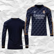 Camiseta Segunda Real Madrid 2023 2024 Manga Larga