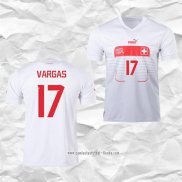 Camiseta Segunda Suiza Jugador Vargas 2022