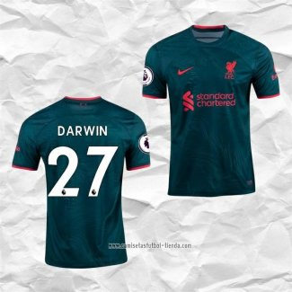 Camiseta Tercera Liverpool Jugador Darwin 2022 2023