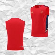 Camiseta de Entrenamiento Ajax 2022 2023 Sin Mangas Rojo