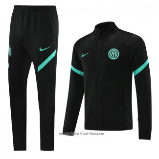 Chandal de Chaqueta del Inter Milan 2021 2022 Negro