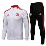 Chandal de Chaqueta del Manchester United 2021 2022 Blanco