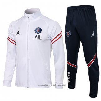 Chandal de Chaqueta del Paris Saint-Germain 2021 2022 Blanco