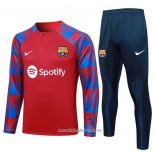 Chandal de Sudadera del Barcelona 2023 2024 Nino Rojo