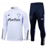 Chandal de Sudadera del Cruzeiro 2023 2024 Blanco