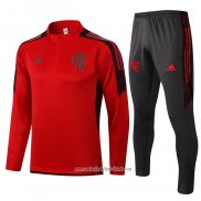 Chandal de Sudadera del Flamengo 2021 2022 Rojo