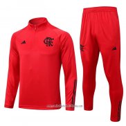 Chandal de Sudadera del Flamengo 2023 2024 Rojo