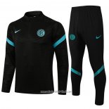 Chandal de Sudadera del Inter Milan 2021 2022 Negro