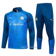 Chandal de Sudadera del Olympique Marsella 2023 2024 Azul Oscuro