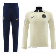 Chandal de Sudadera del Paris Saint-Germain 2023 2024 Amarillo