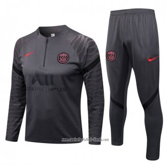 Chandal de Sudadera del Paris Saint-Germain 2022 2023 Gris