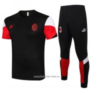 Chandal del AC Milan 2021 2022 Manga Corta Negro