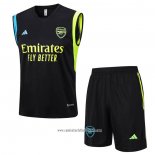 Chandal del Arsenal 2023 2024 Sin Mangas Negro