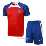 Chandal del Atletico Madrid 2023 2024 Manga Corta Rojo - Pantalon Corto