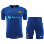 Chandal del Barcelona 2023 2024 Manga Corta Azul - Pantalon Corto