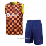 Chandal del Barcelona 2023 2024 Sin Mangas Amarillo