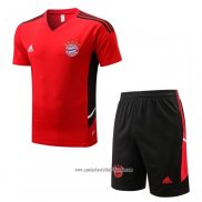 Chandal del Bayern Munich 2022-2023 Manga Corta Rojo - Pantalon Corto