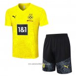 Chandal del Borussia Dortmund 2023 2024 Manga Corta Amarillo - Pantalon Corto