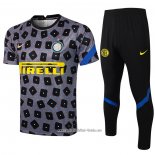 Chandal del Inter Milan 2021 2022 Manga Corta Gris