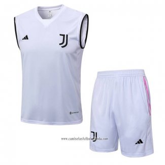 Chandal del Juventus 2023 2024 Sin Mangas Blanco