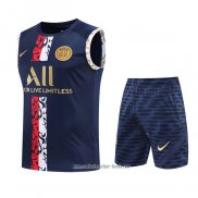 Chandal del Paris Saint-Germain 2022 2023 Sin Mangas Azul