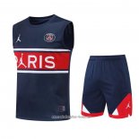 Chandal del Paris Saint-Germain 2022 2023 Sin Mangas Azul y Rojo