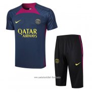 Chandal del Paris Saint-Germain 2023 2024 Manga Corta Azul - Pantalon Corto