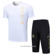 Chandal del Paris Saint-Germain Jordan 2023 2024 Manga Corta Blanco - Pantalon Corto