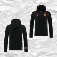 Chaqueta con Capucha del Manchester United 2022 2023 Negro