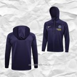 Chaqueta con Capucha del Paris Saint-Germain 2023 2024 Purpura