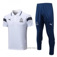 Conjunto Polo del Olympique Marsella 2022 2023 Blanco