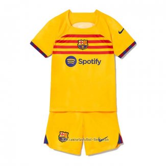 Camiseta Cuarto Barcelona 2022 2023 Nino