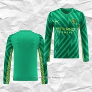 Camiseta Manchester City Portero 2023 2024 Manga Larga Verde