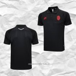 Camiseta Polo del AC Milan 2023 2024 Negro