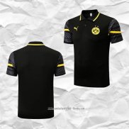 Camiseta Polo del Borussia Dortmund 2022 2023 Negro y Amarillo