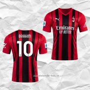 Camiseta Primera AC Milan Jugador Brahim 2021 2022