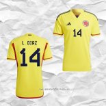 Camiseta Primera Colombia Jugador L.Diaz 2022