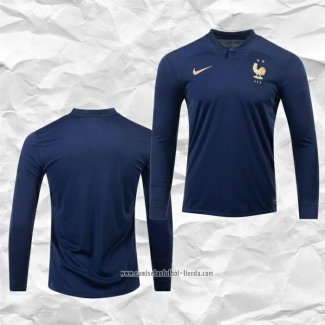 Camiseta Primera Francia 2022 Manga Larga