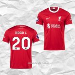 Camiseta Primera Liverpool Jugador Diogo J. 2023 2024