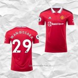 Camiseta Primera Manchester United Jugador Wan-Bissaka 2022 2023