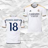Camiseta Primera Real Madrid Jugador Tchouameni 2023 2024