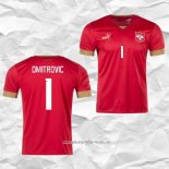 Camiseta Primera Serbia Jugador Dmitrovic 2022