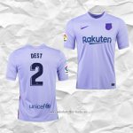 Camiseta Segunda Barcelona Jugador Dest 2021 2022