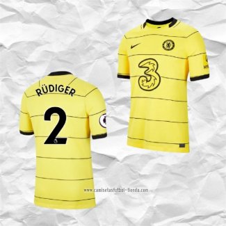 Camiseta Segunda Chelsea Jugador Rudiger 2021 2022