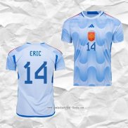 Camiseta Segunda Espana Jugador Eric 2022