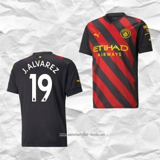 Camiseta Segunda Manchester City Jugador J.Alvarez 2022 2023