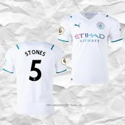 Camiseta Segunda Manchester City Jugador Stones 2021 2022