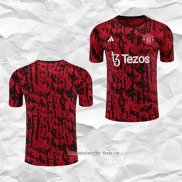 Camiseta de Entrenamiento Manchester United 2023 2024 Rojo