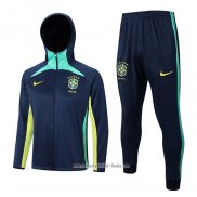 Chandal con Capucha del Brasil 2022 2023 Azul